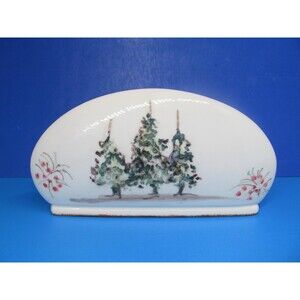 Arte Italica Natale 8" Napkin Holder Hard To Find